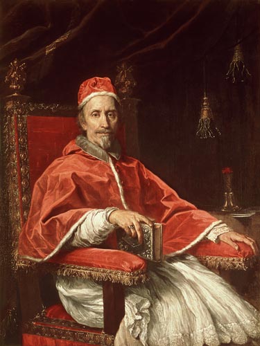 Portrait of Pope Clement IX (1600-69) à Carlo Maratta
