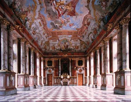 The Marble Hall in the abbey church of St. Florian (photo) à Carlo Prandtauer