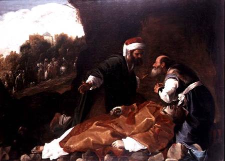 The Burial of St. Stephen à Carlo Saraceni
