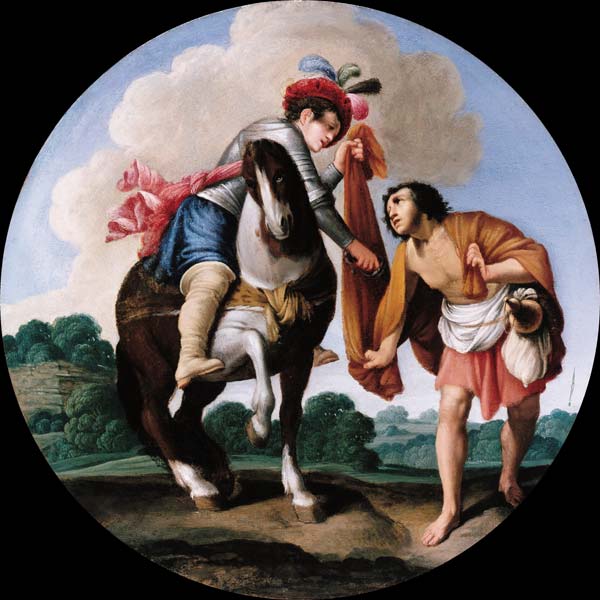 Saint Martin and a beggar à Carlo Saraceni