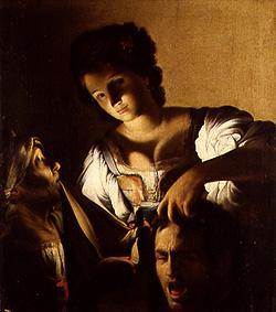 Judith avec la tête d'Holopherne. à Carlo Saraceni