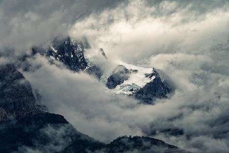 Sheltered by the clouds