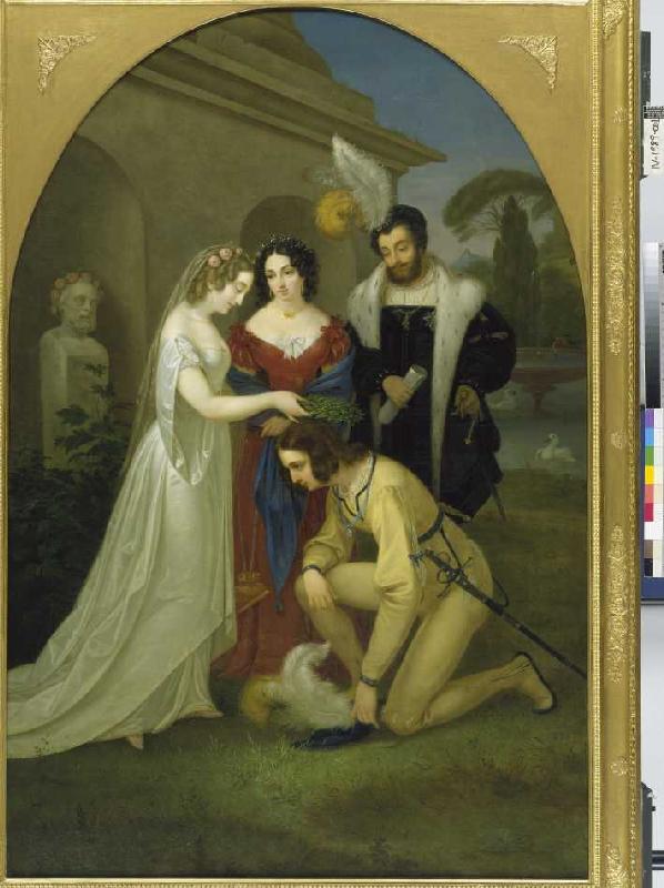 Torquato Tasso: Die Kranzszene à Carl Wilhelm Tischbein