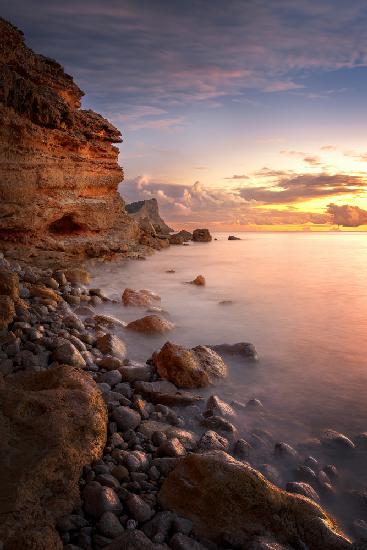 Sunset on the rocks