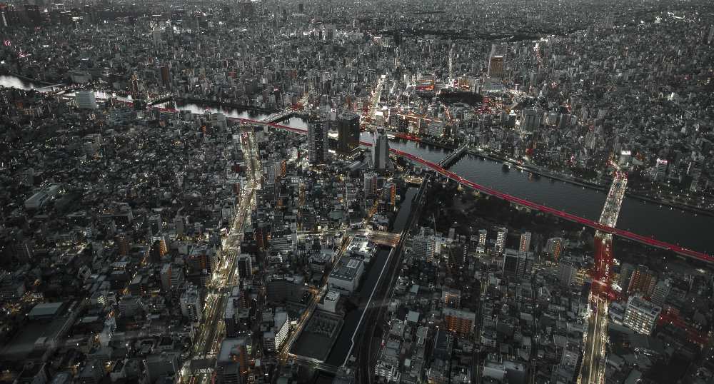 Red Line in the dark Tokyo. à Carmine Chiriaco