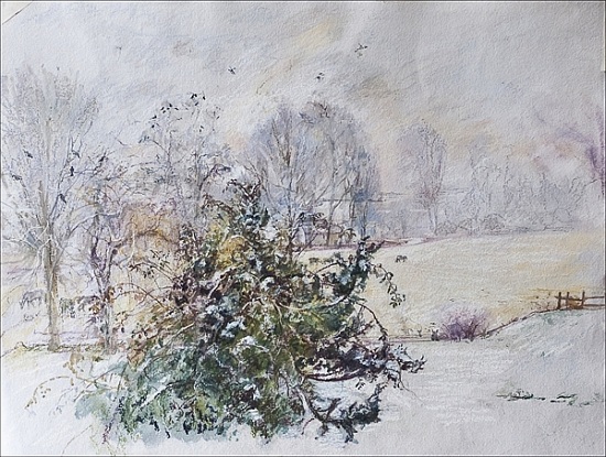 Winter from Our Window (pastel and and on paper) à Caroline  Hervey-Bathurst