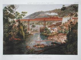 Railway Bridge at Atoyac, from 'Album of the Mexican Railway' by Antonio Garcia Cubas, published 187