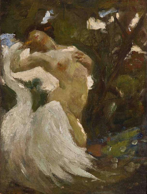 Leda and the Swan (oil on canvas) à Casimiro Jodi