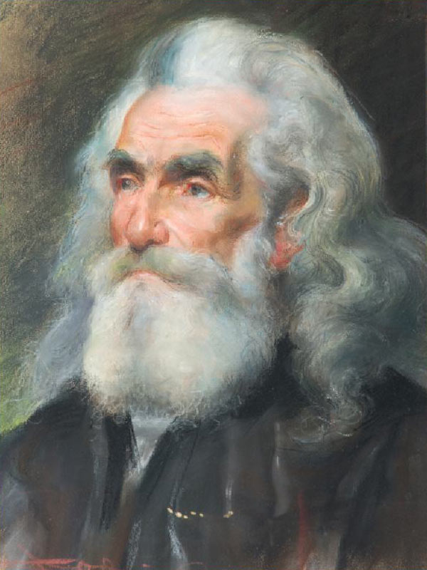 Portrai of an Old Man (pastel) à Casimiro Jodi