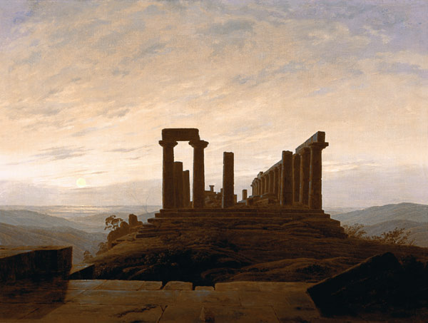 Le temple de Juno à Agrigent. à Caspar David Friedrich
