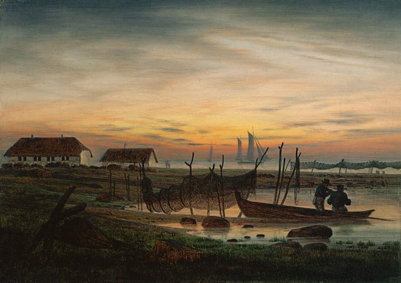 Coastal landscape à Caspar David Friedrich