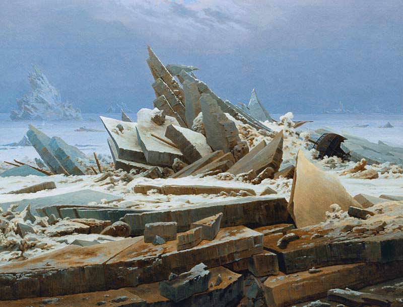La mer de glace ou "l'espoir" déçu à Caspar David Friedrich