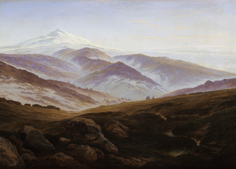 Souvenirs la montagne de géant à Caspar David Friedrich
