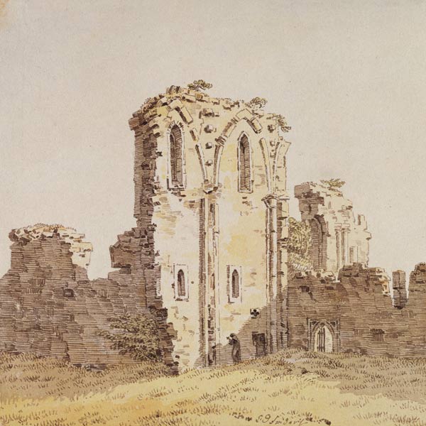 Monastery Ruins (Gothic Church Ruin) à Caspar David Friedrich
