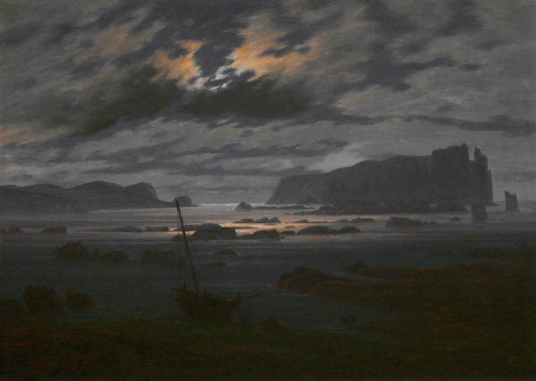 Northern Sea in the Moonlight à Caspar David Friedrich