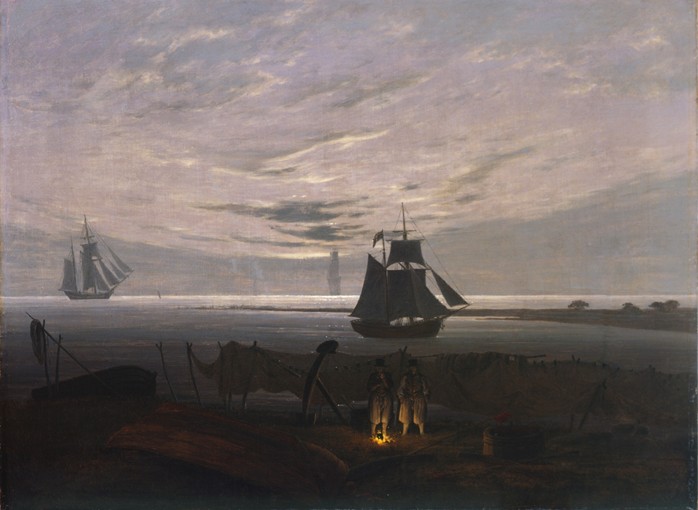 Evening on the Baltic Sea à Caspar David Friedrich