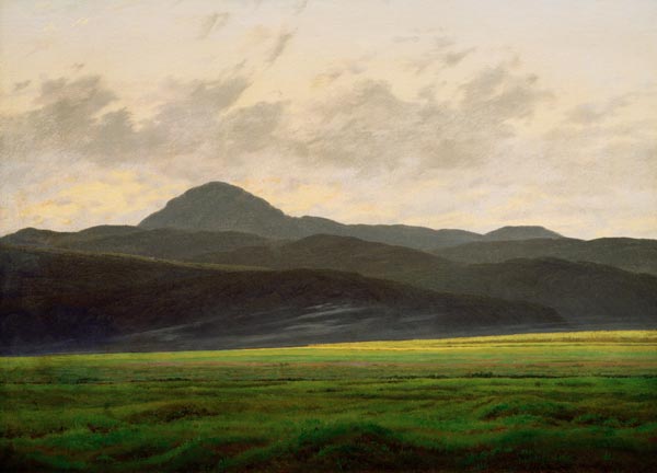 Bohemian Landscape à Caspar David Friedrich