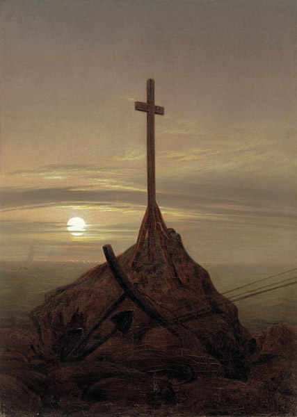 La croix à la Mer Baltique à Caspar David Friedrich