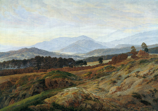 The Riesengebirge à Caspar David Friedrich