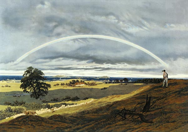 Paysage avec l'arc-en-ciel à Caspar David Friedrich