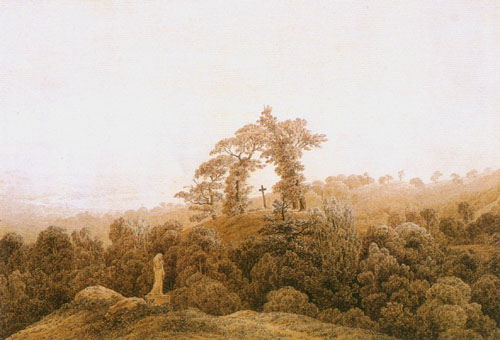 paysage côtier à Caspar David Friedrich