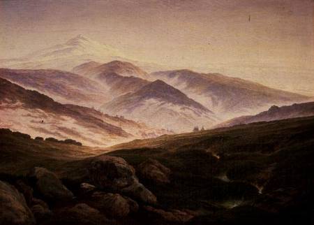 Reisenberg, The Mountains of the Giants à Caspar David Friedrich