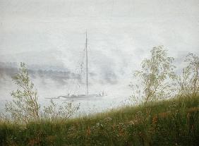 Elbschiff dans le brouillard précoce
