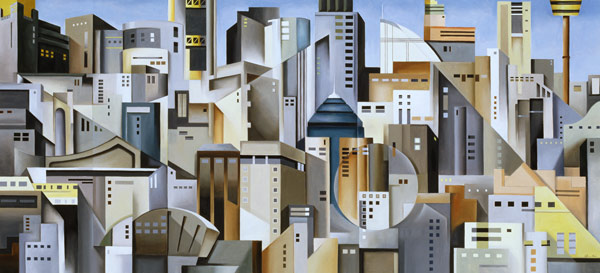 Composition Looking East, 2004 (oil on canvas)  à Catherine  Abel