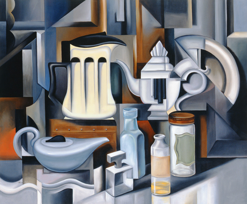 Still Life with Teapots à Catherine  Abel