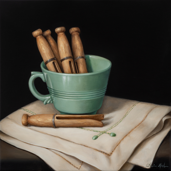 Still Life with Wooden Pegs à Catherine  Abel