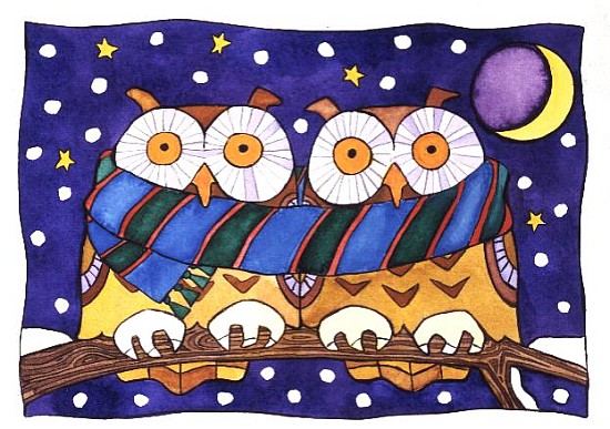 Owls by Night  à Cathy  Baxter