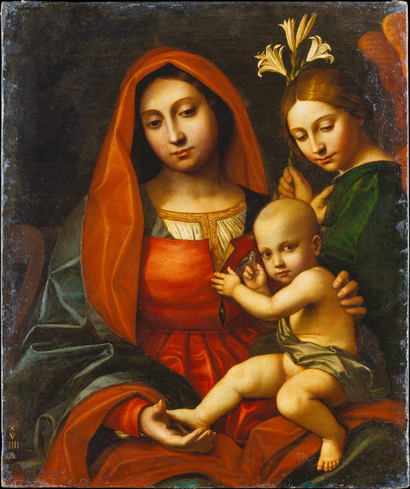 Madonna and Child with an Angel à Cavazzola (Paolo Morando)