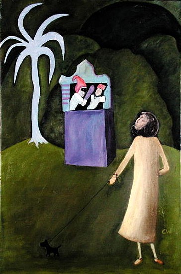 Punch and Judy, 1983 (oil on canvas)  à Celia  Washington
