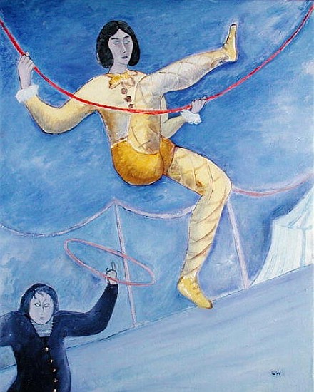 The Acrobat, 1983 (oil on canvas)  à Celia  Washington