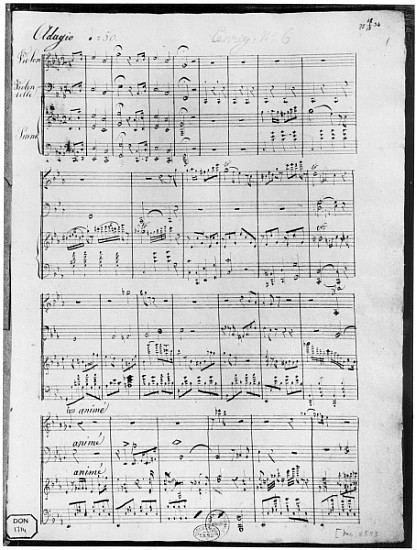 Score for trio for piano, violin and violoncello à Cesar Franck