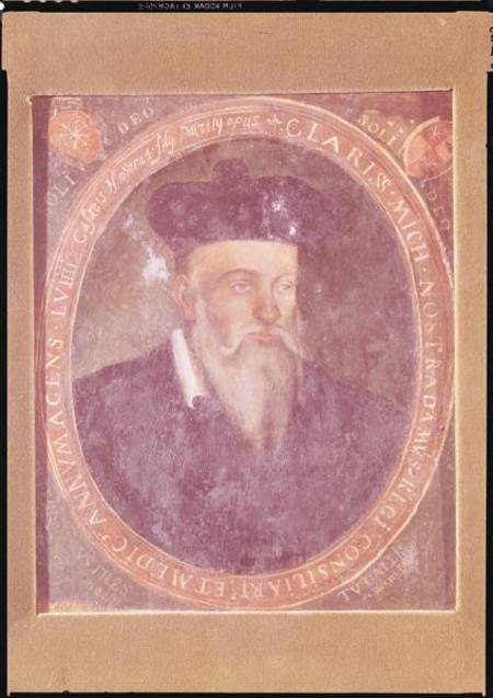 Portrait of Michel de Nostradame (1503-66) à Cesar Nostradamus