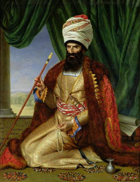 Portrait of Asker-Khan, Ambassador of Persia, in Paris in 1808 à Cesarine Davin