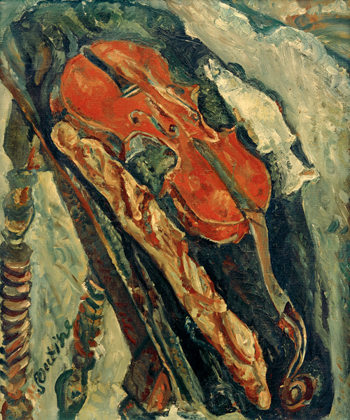 Still life with Violin, Bre à Chaim Soutine