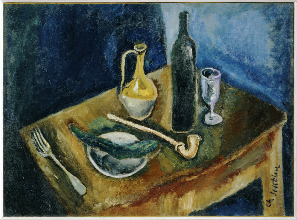 Still life with pipe à Chaim Soutine