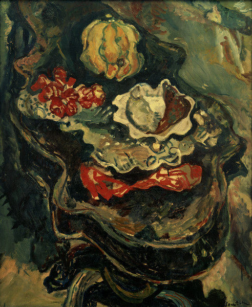 Table with victuals à Chaim Soutine