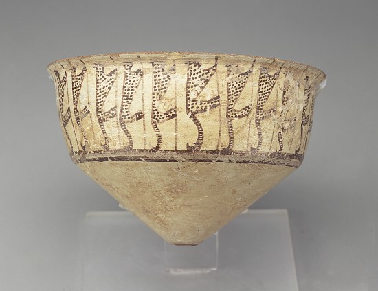 Conical bowl with a leopard design, 3500-3000 BC à Chalcolithic