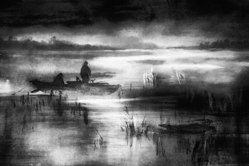 ...fishing in the mist.. à Charlaine Gerber
