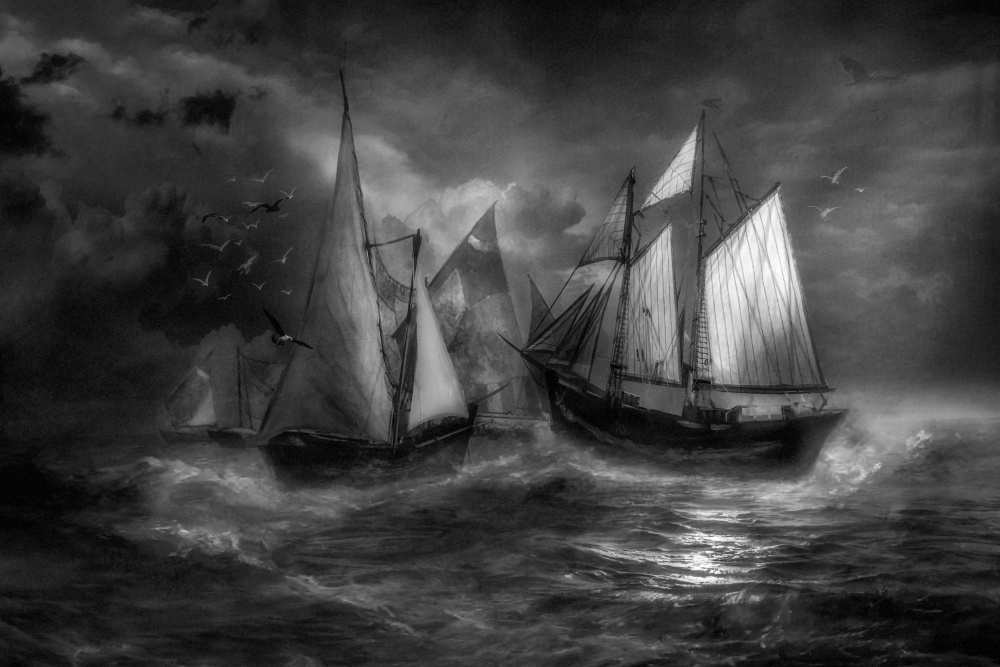 ...ships in stormy waters... à Charlaine Gerber