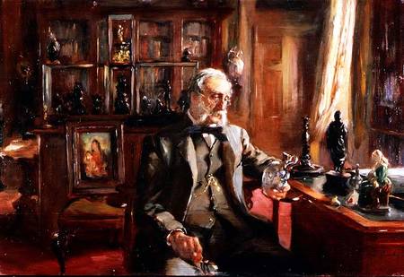 'L'Amateur chez lui' - Portrait of Mr. Charles Drury Edward Fortnum (1820-99) à Charles Alexander