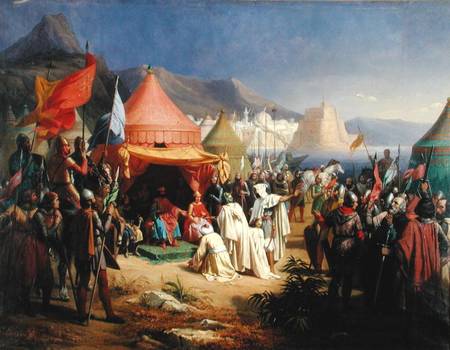 The Taking of Tripoli, April 1102 à Charles Alexandre Debacq