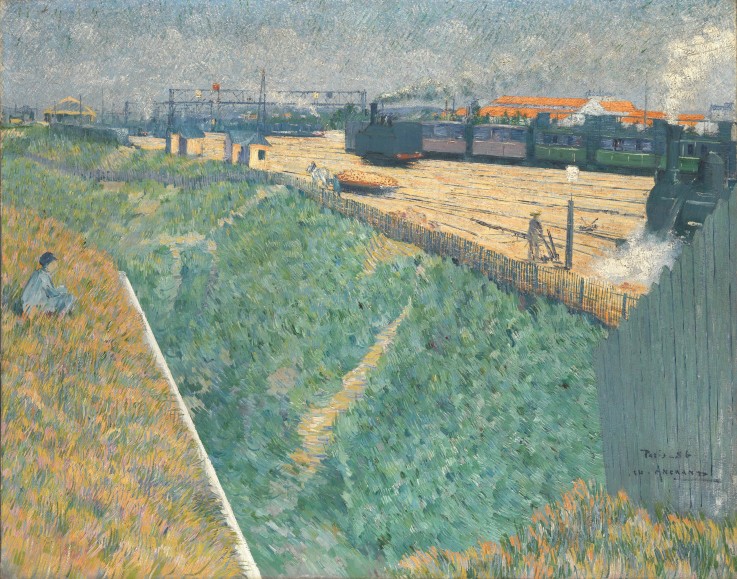 The Western Railway at its Exit from Paris à Charles Angrand