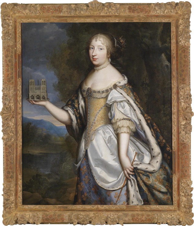 Portrait of Maria Theresa of Spain (1638-1683), Queen consort of France and Navarre à Charles Beaubrun