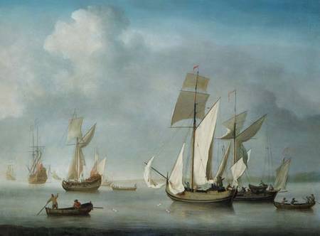 Becalmed off the Coast à Charles Brooking