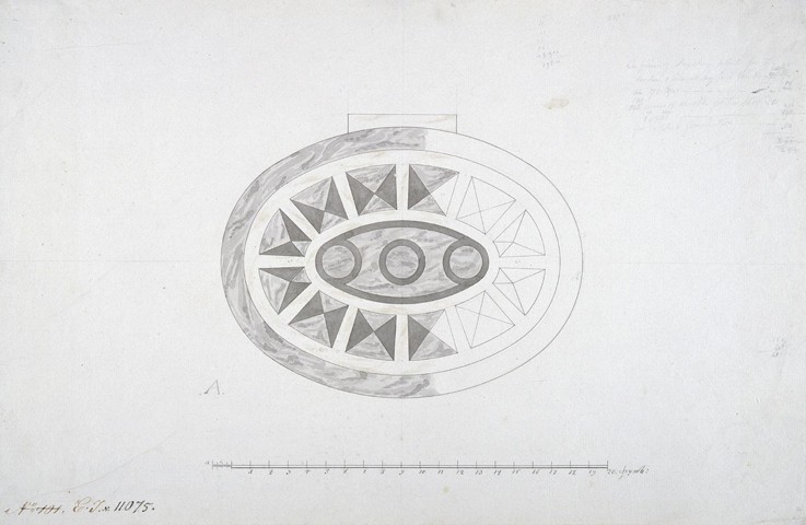 The Agate Pavilion at Tsarskoye Selo. Design of Oval Parquet à Charles Cameron