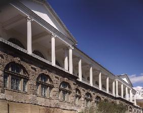 Cameron Gallery at the Catherine Palace in Tsarskoye Selo. Colonnade of the top-floor